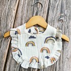 Baby Bibs 6 Pack  Drool Bibs  100  Muslin Cotton  Retro  Fashion  Cute