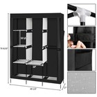 71  Portable Clothes Storage Closet Organizer Wardrobe Rack Shelf Dustproof Home