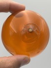 Vintage Japanese Glass Fishing Float 3  Amber Orange Hand Blown Pontil Nautical