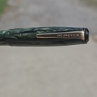 Vintage 1940s Wearever Deluxe 100 Fountain Pen - Green Marbled - Working
