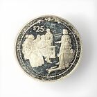 Silver World Coin 1992 British Virgin Islands 25 Dollars World Silver Coin 92 5 