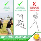 Gosports Foam Training Baseball 12 Pack - Regulation Size