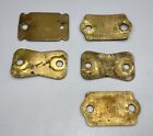 5 Vtg Brass Lot Dog Tag License Tax Registration Token Pennsylvania Lot