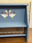 80s Country Blue Heart Geese Goose Paper Towel Holder Wall Shelf Cottage Country