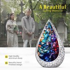 Colorful Stained Glass Unique Urn For Ashes Adult Female   Male  10 Inch 