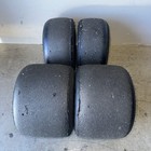 1 Set Mg Yellow Sm2  Kart Racing Tires  2x  10x4 6-5 Front   2x  11x7 10-5 Rears