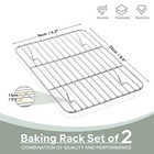 Herogo Mini Cooling Rack Set Of 2  Stainless Steel 8 6  X 6 3  8 6   X 6 3   