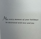 Hallmark Christmas Card W  Envelope   Merry Christmas To You