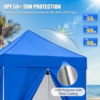 Eagle Peak 5x5 Small Pop Up Portable  Instant Canopy With 4-side Wall Panels