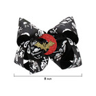 4 Pcs Large Halloween Hair Bows  8 Inch Handmade Grosgrain Ribbon Alligator Clip