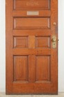 Antique Chestnut Wood 7 Panel Entry Door 83 375 X 35 625 In 