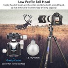 69 7  Carbon Fiber Camera Tripod Monopod  Tripod 40mm Low Profile Ball Head