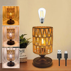 Cordless Rechargeable Table Lamps Night Light Desk Lamp  Battery Operated Farmho