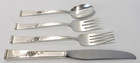 4 Piece Reed   Barton Classic Rose Sterling Lunch Place Setting