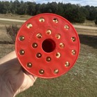 Vintage Rare Bandwagon Brand Red Plastic Mid Century Modern Meat Tenderizer