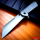 8  Tactical Assisted Open Pocket Knife Cleaver Razor Folding Blade Heavy-duty