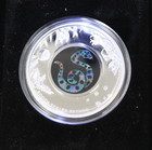 Perth Mint Australian Opal Series Rough Scaled Python 1oz  999 Proof Silver Coin