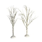 Birch Trees Set Christmas Village North Pole Village Holiday Home Decor Figures