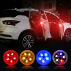 2x Car Led Door Open Warning Lamp Flash Strobe Anti-collision Safety Light New