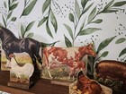 Rare 1940 s Whitman s Educational Stand Up Lithographic Farm Animals 43 Pieces