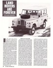 3 Lot Vintage Land Rover  Multiple-page Magazine Articles - Usa Mail   3 60