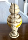 Vintage Style Cast Iron Michelin Man Bank Waving Bibendum Tire Mascot 8 5  Heavy