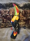 Wood Painted Toucan Bird Wall Hanging 11 75 In 