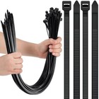  300 Pcs Zip Ties Heavy Duty 500 Lbs Extra Long Large Cable Ties 36 Inch Black