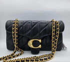 Coach Tabby 26 Quilted Leather Shoulder Bag Black Crossbody Purse Cp150 New
