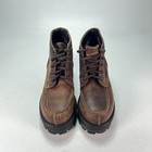 Riverstone Industrial Brown Leather Chunky Platform Ankle Boots Womens Size 7 5b