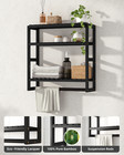 Galood Over The Toilet Storage Bathroom Shelves Wall Mounted 3 Tier Space Saver