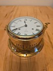 Vintage Ships Bell Clock Schatz Wind Up Mechanical  5 25in