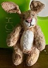 Rare Mini Dollhouse Artist Tiny Brown Bunny Rabbit 1 25    Jtd Yvonne Hunt Cute