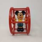 Vintage Walt Disney Mickey Mouse Rolling Wheel Toy 1960 s Illco Preschool Toy 