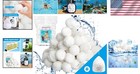 3 08 Lbs Pool Filter Balls - Clear  Efficient Filtration For Pools   Aquariums