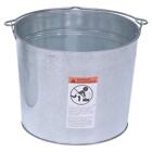Zoro Select Bkt-gal-500 5 Gal Round Tapered Bucket  Silver  Steel