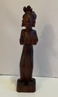 Finely Detailed-carved Heavy Wood-bali-indonesia-woman Dancer-sculpture 11 Inch