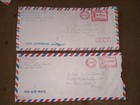 Philippines To Usa 1984 Metered Airmail Cover Lot Los Pines Mnl To San Jose Ca
