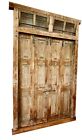 Antique Authentic Carved Door Teak Veranda Double Door Original Hardware Door 99