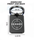 Mustang Bullitt Key Chain Premium Engraved Black Premium Metal Polished Keychain