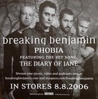 Breaking Benjamin Phobia Promo Concert Stickers  
