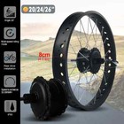 36v 48v 500w 4 0tyre Rear Cassette Hub Motor Wheel For Snow Ebike Conversion Kit