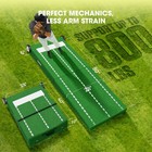 Portable Pitching Mound With Stride Lines W  Pro Pitching Rubber 80  X 28  X 6 