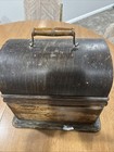 Edison Home Phonograph Cylinder Record Player Machine Wood Cabinet Case