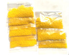 Vintage antique Micro Seed Beads-18 0 Bumblebee Yellow Opaque-4 Gram Bags-tiny  