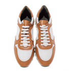 Pastori Nwb Thrax Casual Sneakers Size 43 5 Us 10 5 In Brown   White Leather