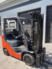 2016 Toyota 8fgcu25 Forklift Truck 5 000lbs  Side Shift Triple Mast   Low Hours