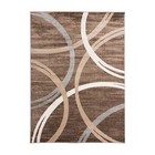 Rugshop Area Rug Modern Abstract Circles Design Rugs For Living Room Brown Rugs