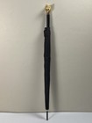 Rare Burberry Prorsum Walking Umbrella Gold Plated Fox Handle Black Runway Aw12