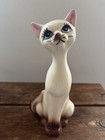 Vintage Mcm Ceramic Siamese Cat Kitty Figurine Statue Japan 9    Kitschy Retro Mod